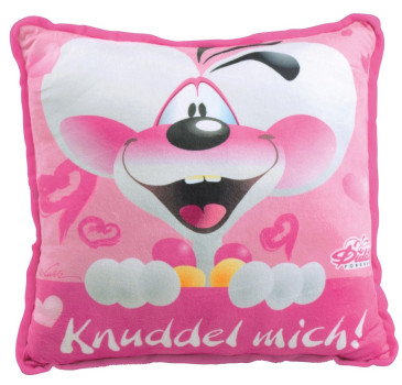 United Labels 0123138 - Diddl Knuddel mich Kissen, ca. 40 x 40 cm